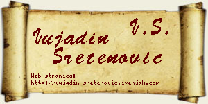 Vujadin Sretenović vizit kartica
